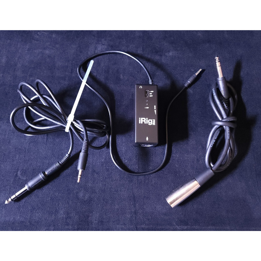 IK Multimedia iRig PRE XLR Preamp for iPhone/ iPod touch /iPad/Android w/ Cables